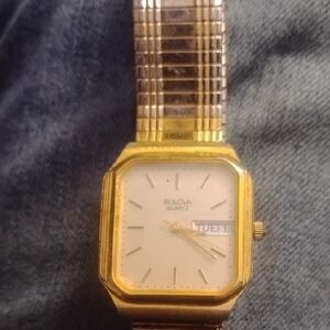 Bulova Two-Tone Square Face Watch